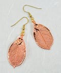 Rose Leaf Earring - Rose Gold