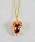 Acorn Necklace - Rose Gold