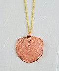 Eucalyptus Necklace - Rose Gold