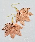 Full Moon M aple Earring in Rose Gold