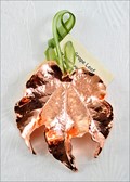 Grape Leaf Ornament - Rose Gold*