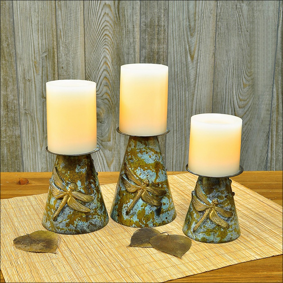 Dragonfly Candle Holders